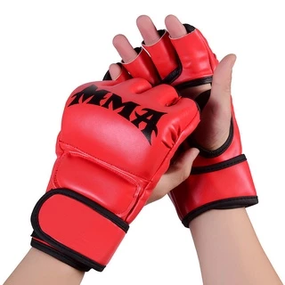 นวมชกมวย พร้อมฟองน้ำหนา MMA นวมมวย นวมซ้อมมวย ตีนตุ๊กแกเหนียวแน่น พอดีกับข้อมือ