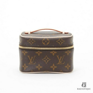 LOUIS VUITTON NICE NANO BROWN MONOGRAM CANVAS GHW MICROSHIP