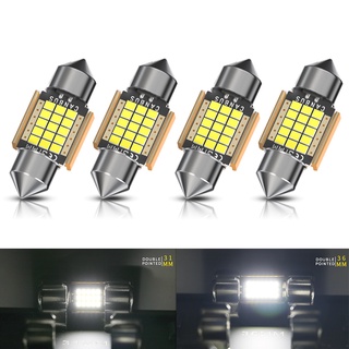 ใหม่ล่าสุด Festoon หลอดไฟอ่านหนังสือ LED C5W C10W C3W 31 36 39 41 มม. 12V 6000K สีขาว