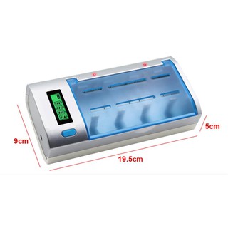 แท่นชาร์จ C906W Universal สามารถชาร์จ ถ่านชาร์จ ขนาด AA, AAA, C, D และ 9V