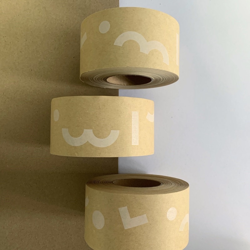 Water activated tape | เทปกระดาษกาวน้ำพิมพ์ลาย Polka Polka Dot (ใช้น้ำในการติด)