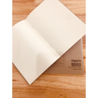 สมุดเส้นตาราง iboom GRID กระดาษถนอมสายตา มีให้เลือก A4 A5 B5 B6 30 Sheets  1 เล่ม  รหัส  IB1902-IB1905