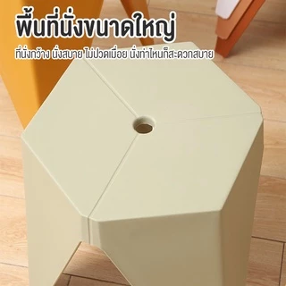 DUDEE เก้าอี้พลาสติกเหลี่ยม รุ่น DD93 เก้าอี้ไร้พนักพิง พลาสติกขึ้นรูป เม็ดพลาสติก PP เกรด A สินค้าพร้อมจัดส่ง