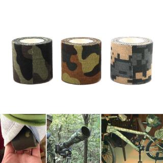 ✿COLO Self-adhesive Non-woven Camouflage Cohesive Camping Hunting Camo Stealth Tape 5M