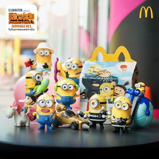 โมเดลของเล่นแมคโดนัลด์(McDonalds) แฮปปี้มีล Happy Meal ชุด Despicable Me 3 (Minions) (2017)