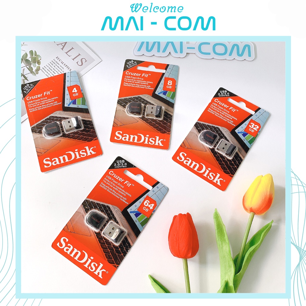 {MAI - COM} San.disk C.ruzzer F.it CZ.33 super mall mini Usb 2.0/3.0 - 64GB/32GB/16GB/8GB/4GB - ของแ