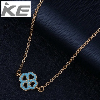 Jewelry Simple forest green leaf diamond all-match short necklace clavicle chain P-06 for girl