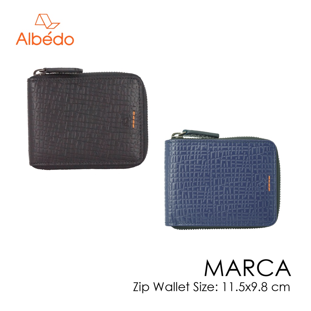 [Albedo] MARCA ZIP WALLET กระเป๋าสตางค์/กระเป๋าใส่บัตร รุ่น MARCA - MC01255/MC01299