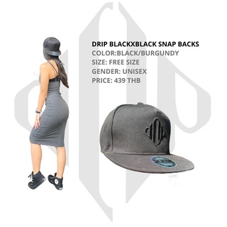 DRIP BLACKXBLACK SNAP BACKS