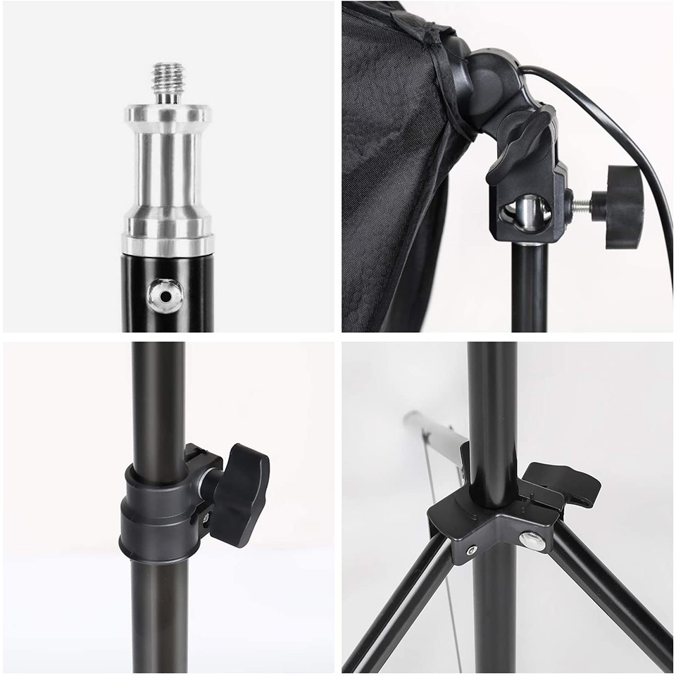 50*70cm ไฟสตูดิโอ Studio Softbox สตูดิโอถ่ายภาพ ไฟถ่ายสินค้า E27 105W ไฟถ่ายรูป ไฟไลฟ์สด ถ่ายวิดีโอ ถ่ายรูปสินค้า