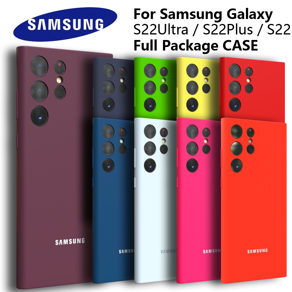 Samsung Galaxy S22 S22 Plus S22 Ultra กรณี Silky ซิลิโคน Soft-Touch กลับป้องกันสําหรับ S22Ultra S22Plus