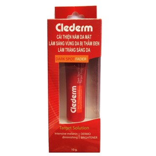 Clederm Anti Melasma And Brightening Cream คลีเดิร์ม ครีมทาสิวฝ้า จุดด่างดำ 10 กรัม