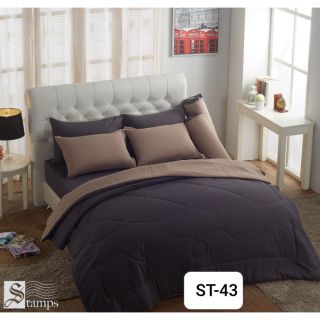 เซทครบชุดรวมนวม สวีทดรีม สแตมป์(Sweet Dreams) สีพื้น ทอ 330 เส้นด้าย