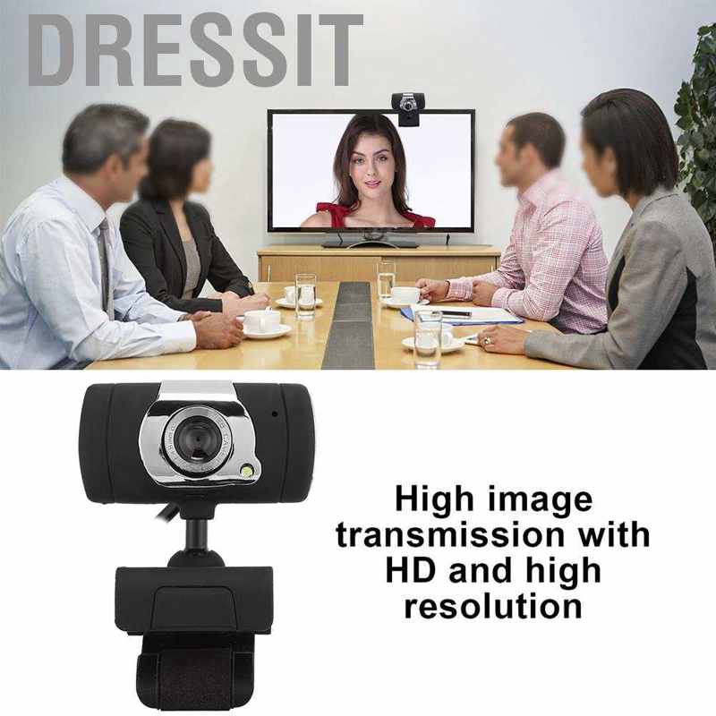 DRESS Computer Camera USB Clip Base HighDefinition Builtin Sound