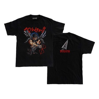 เสื้อยืด แบบหนา พิมพ์ลายอนิเมะ Kaos Seruk Guts Gore Kaos แบบยืดหยุ่น สําหรับผู้หญิง