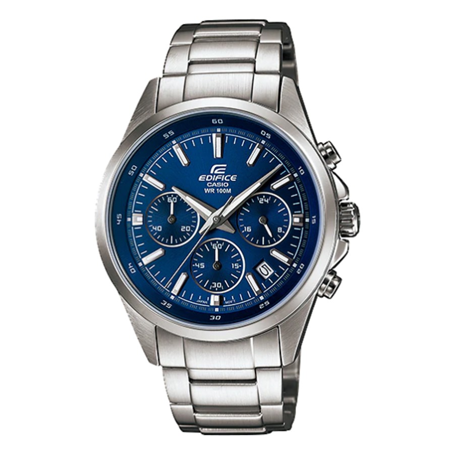 Casio Edifice นาฬิกาข้อมือผู้ชาย สายสแตนเลส รุ่น EFR-527,EFR-527D,EFR-527D-2A - สีเงิน