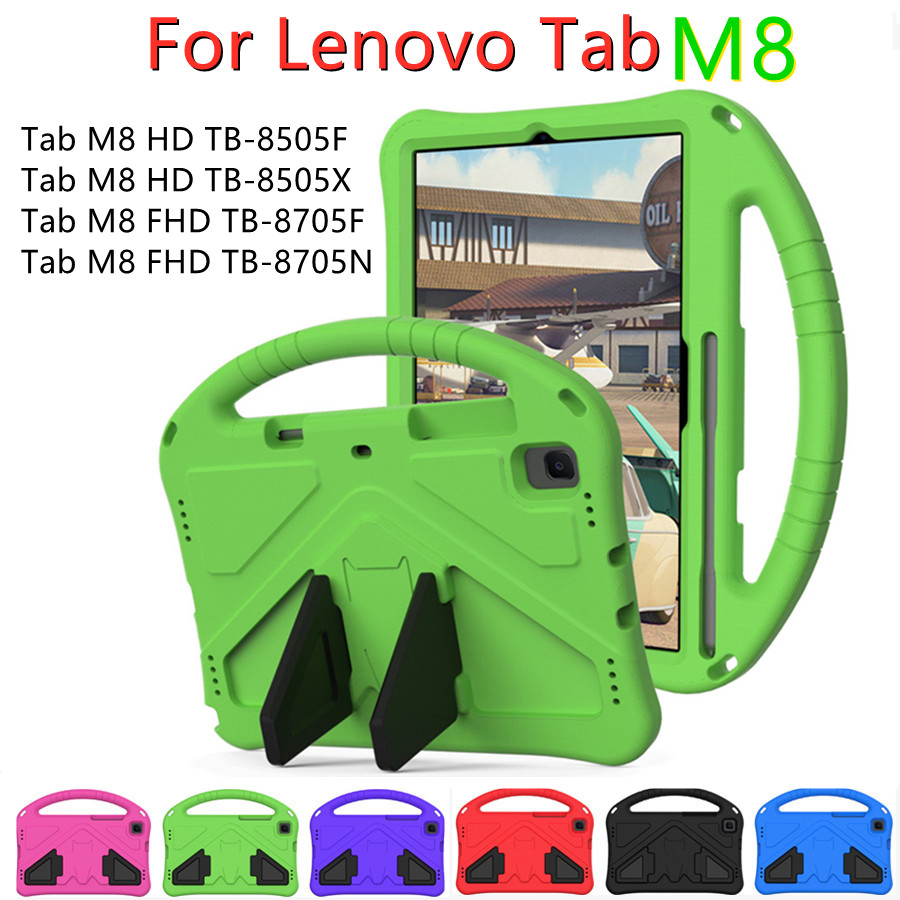สําหรับ Lenovo Tab M8 FHD TB-8705F/N Tab M8 HD TB-8505F/X เด็กความปลอดภัยกันกระแทกเด็ก Eva Handle Br