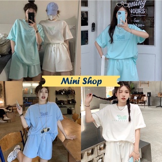 Mini Shop🌸พร้อมส่ง (DX-534) ชุดเซ็ทเสื้อ+กางเกง สีสวยผ้าใส่สบาย 06