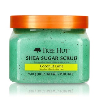 Tree Hut Shea Sugar Scrub Coconut Lime สครับน้ำตาล ขัดผิว สูตรโคโคนัท ไลม (510g)