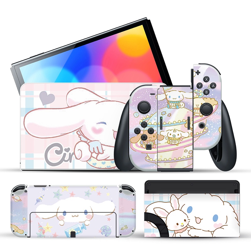 สติ๊กเกอร์ฟิล์มกันรอยขีดข่วนลายการ์ตูน Oled สําหรับ Nintendo Switch Oled