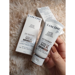 Lancome UV Expert Youth Shield Tone Up Milk Ultimate Multi Protection SPF 50+ PA++++ 30ml #Pearly White ของแท้100%