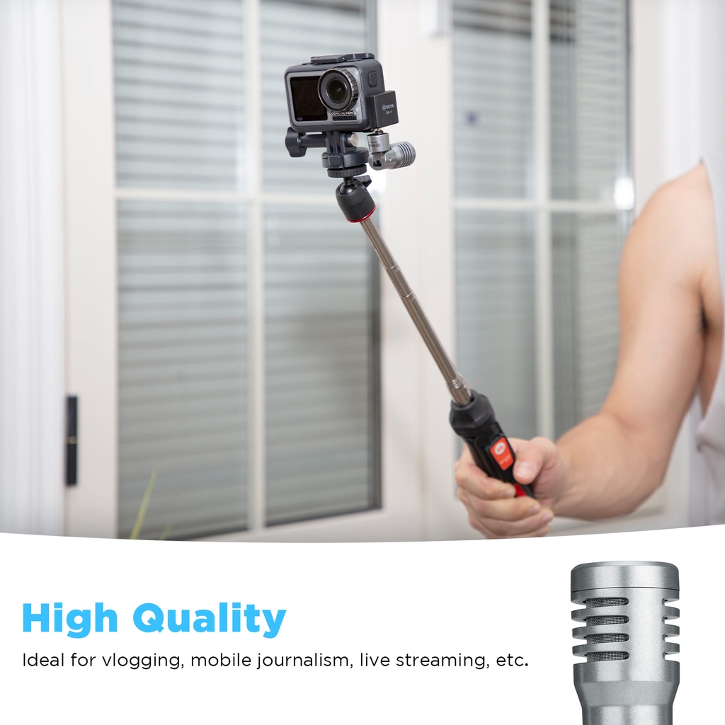 BOYA BY-P4A ไมโครโฟนจิ๋ว 3.5mm TRS ไมค์โครโฟนไร้สาย เหมาะสำหรับ กล้อง DSLR กล้องถ่ายวีดีโอ