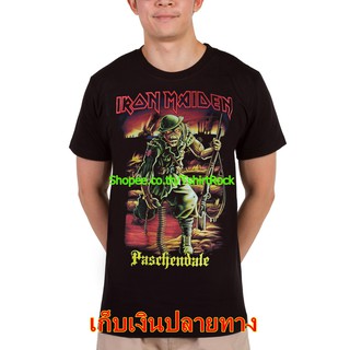 เสื้อยืดวินเทจเสื้อวง Iron Maiden เสื้อ ไอเอิร์นเมเดน ไอร่อน เสื้อยืดผู้ชาย Rock เสื้อวินเทจ RCM1012S-5XL