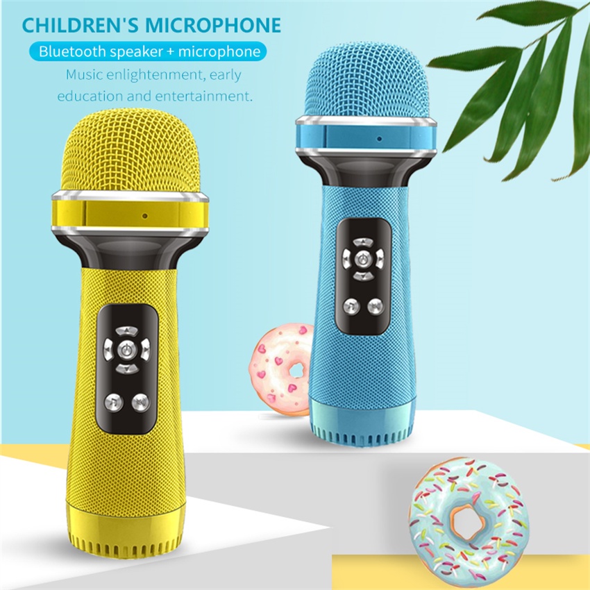 BWireless Condenser Microphone Bluetooth Children39s Microphone Audio Mic Integrated for Net Red