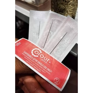 เข็มสำหรับเครื่องสัก เข็มออมเบร เข็มสั้นเบอร์1R,3R,ปลอกออมเบร ปลอกโปร (แพค12ชิ้น)