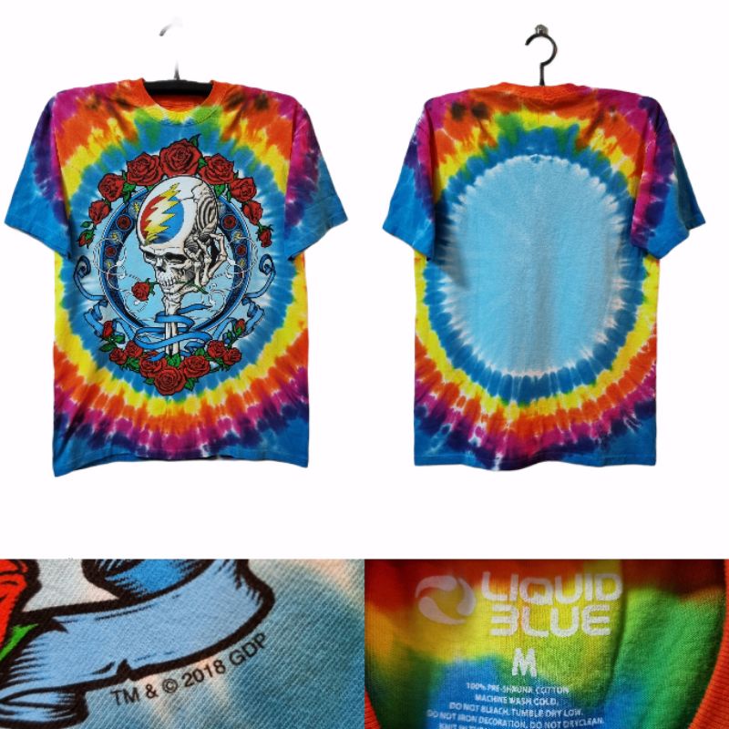 เสื้อวงGrateful dead BY  LIQUID BLUE 
สินค้าลิขสิทธิ์แท้ มือ1 นำเข้าจากUSA
ป้าย สกรีนคอ Liquid Blue
