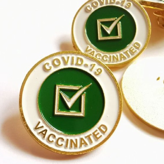 Pin Covid 19 Vaccination /Collar Pin / Tie pin