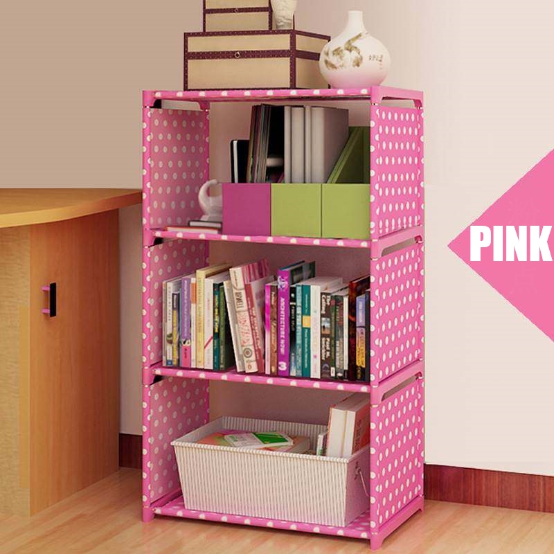 NJCAR1 B03 ชั้นวางหนังสือ วางของ โครงเหล็ก DIY ผัากันน้้ำ แบบ 2-3-4-5ช่อง
