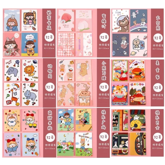สมุดโน๊ต ไดคัท การ์ตูน หลายขนาด กระดาษเปล่า thumbnail 7