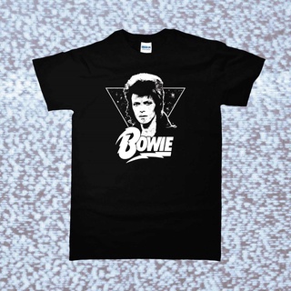 [S-5XL]GILDAN เสื้อยืด พิมพ์ลาย David Bowie สีดําเข้ม สไตล์คลาสสิก สําหรับผู้ชาย และผู้หญิง