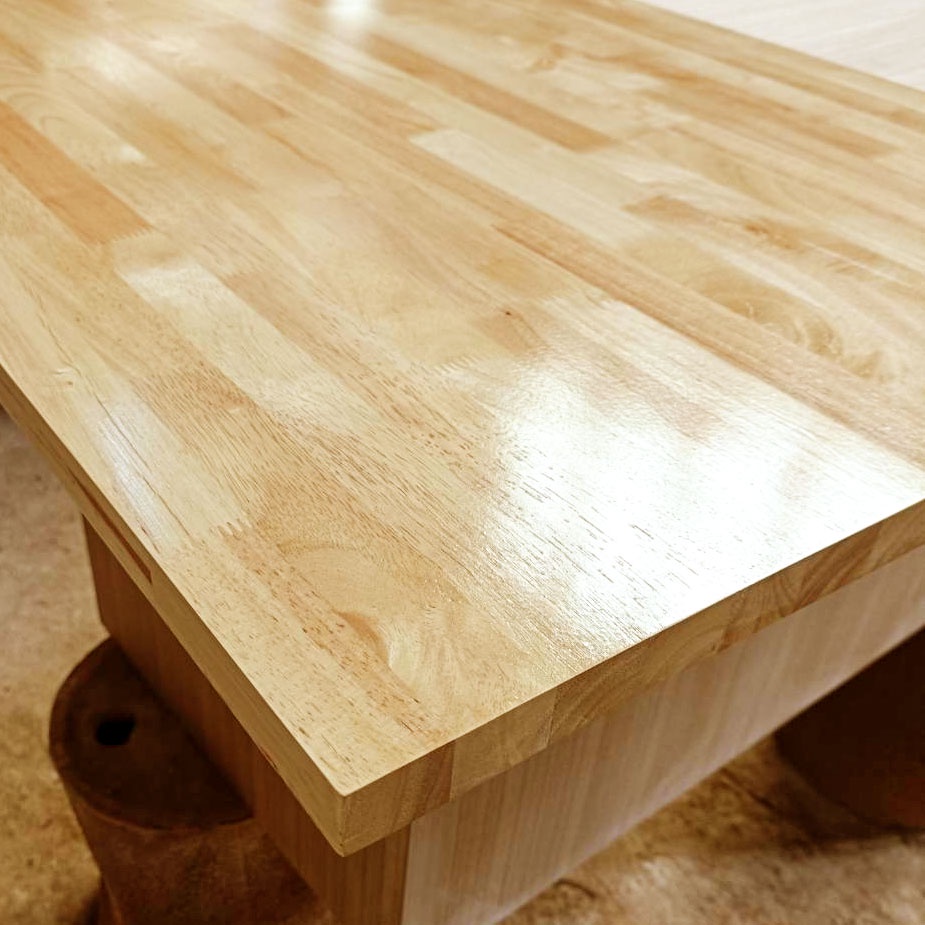 หน้าโต๊ะ 50x50 ซม. หนา 16 มม. แผ่นไม้จริง ผลิตจากไม้ยางพารา ใช้ทำโต๊ะกินข้าว ทำงาน ซ่อมบ้าน อื่นๆ 50*50 BP - รูปที่ 2