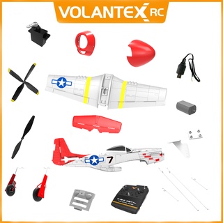 VOLANTEXRC Mustang P51D 750mm RC Plane Spare Parts Propeller Spinner Push rod full set Front landing gear