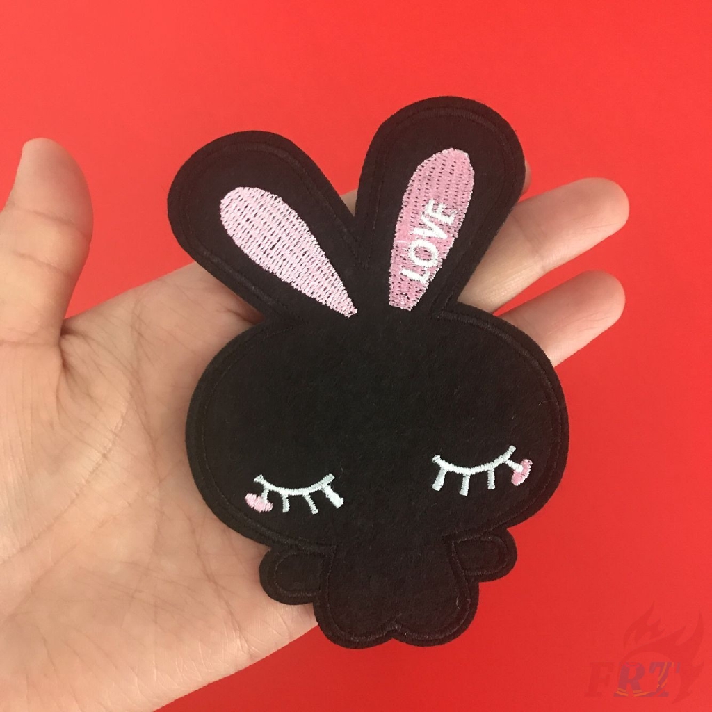 แผ่นป้ายลายกระต่าย DIY 1 ชิ้น（☸ Animals - Rabbit Patch ☸）（M-11094） - รูปที่ 5