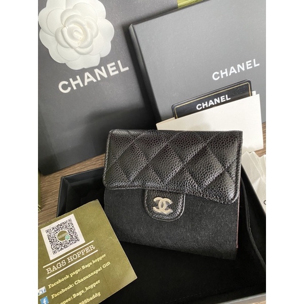 New‼️ Chanel tri-fold wallet ของแท้💯