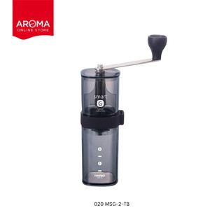 Hario เครื่องบดกาแฟ มือหมุน HARIO(020) Coffee Mill Smart G/ Transparent Black / MSG-2-TB (สีดำ)