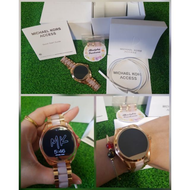 Like New Mk Smart Watch Pinkgold
