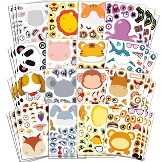 สติกเกอร์ธีมสัตว์ซาฟารี สําหรับตกแต่งปาร์ตี้วันเกิด 8 แผ่น