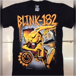 เสื้อคู่วินเทจ - ผู้ชายเสื้อยืดวงร็อค Blink 182 คอลเลกชันหลวมพอดีเกินขนาด Tshirt Unisex