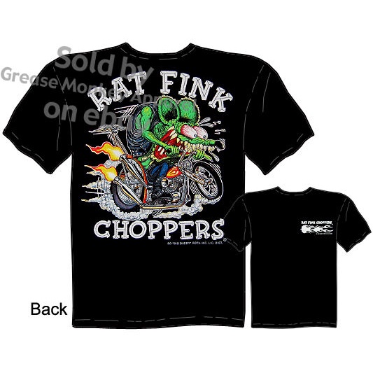 Hot Fashion Rat Fink Choppers Men's Cool T shirt Big Daddy Shirt Ed Roth Apparel Tee