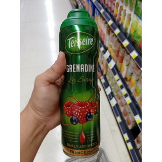 ecook ฝรั่งเศส น้ำเชื่อม น้ำผลไม้ เข้มข้น  pd teisseire fruit syrup grenadine simply add water 6