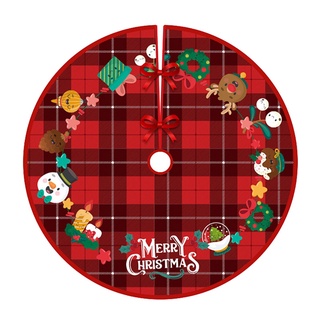 Christmas Tree Skirt Outdoor Xmas Floor Mat Cover Home Decoration, H