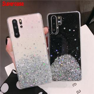 Glitter Bling Star Cover For Huawei Y9 2018 Y7 Pro Y9 Y5 Y6 2019 Y7 Prime P8 Lite 2017 Case Transparent Soft Clear Case