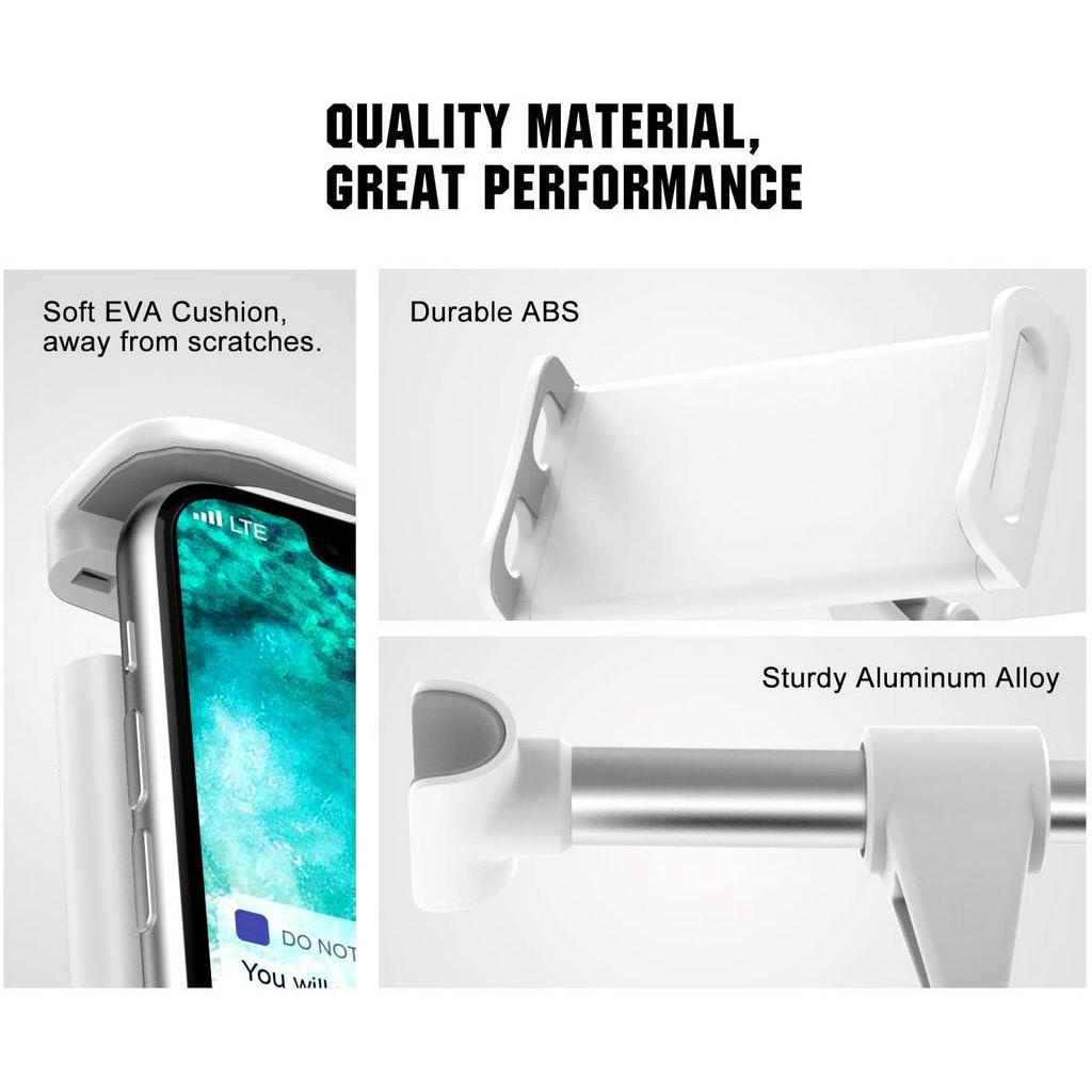 iPhone Xs/Xs Max/XR,Galaxy Note 10 Plus 6.8/Note 10 6.3 Fit with iPad Pro 11 MoKo Headrest Phone/Tablet Car Mount Adjustable Tablet Holder for 4-11 Smartphone Tablets Air 3 Mini 5 4 Red 