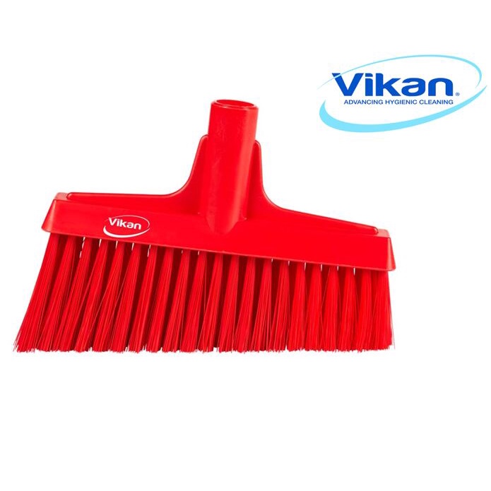 Home Essential Vikan 31054 ไม้กวาดล็อบบี้ตัดมุม 260 มม. สีแดงเดนมาร์ก