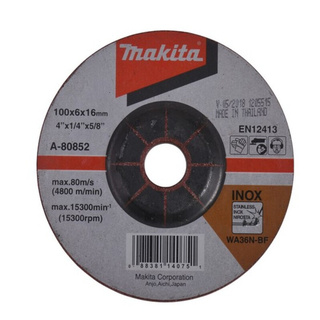 ราคาพิเศษ!! MAKITA แผ่นเจียร รุ่น A36 x 6 มม. ขนาด 4 นิ้ว Grinders