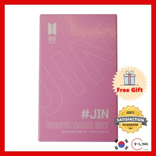 BTS JIN การ์ดภาพถ่ายพิเศษ 60PCS (การ์ดแนวคิด SNS 30p + การ์ดภาพถ่ายปกติ 30p)